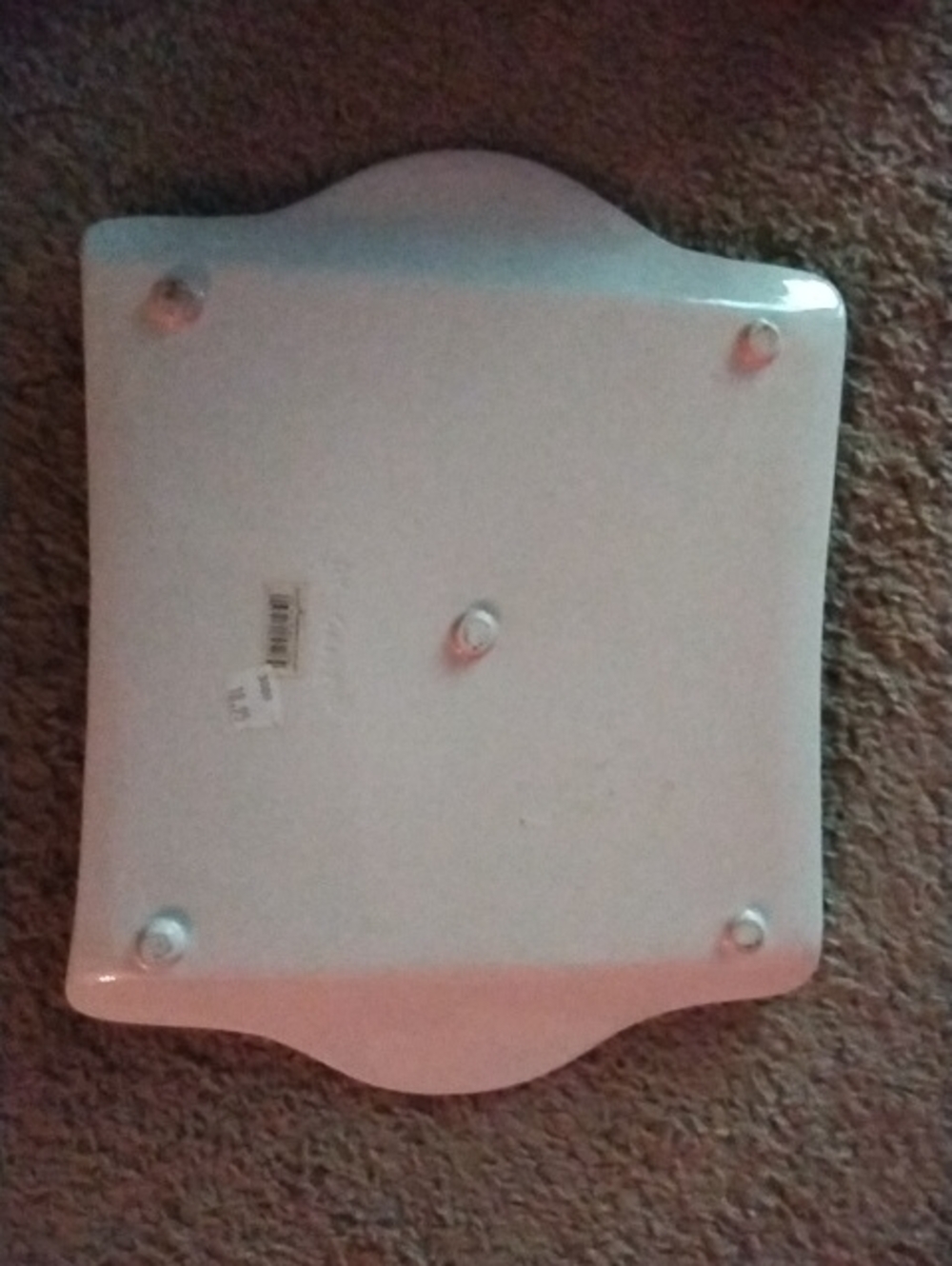 Ganz Magnifique Pink Polka Dot Decorative Tray - Picture 3 of 4